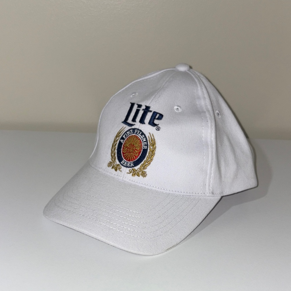 Miller Lite White Baseball Cap